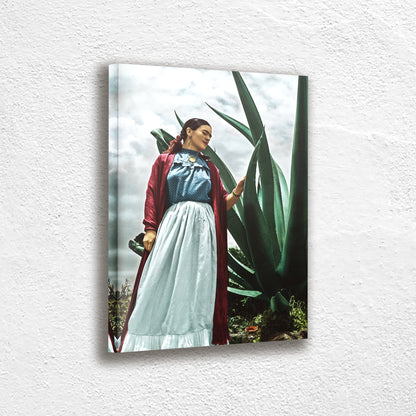 Frida Kahlo Self Portrait Nature Hanging Canvas, Wall Art Decoration Canvas Printed Canvas, home decor poster