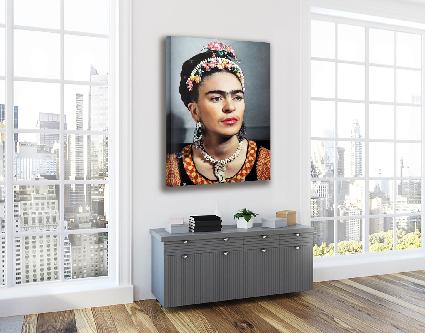 Frida Kahlo Self Portrait Canvas Wall Art Decoration Canvas Printed Canvas, home decor poster