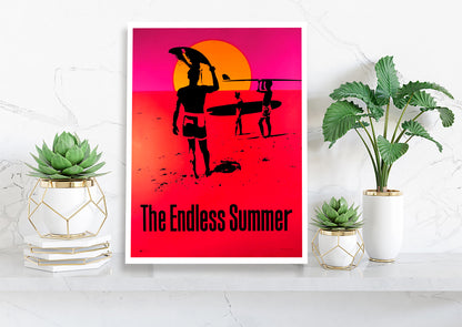 The Endless Summer Retro Movie Poster Print Canvas, Indiana Movie Memorabilia Original US Posters, Modern Art, Wall art decor Canvas