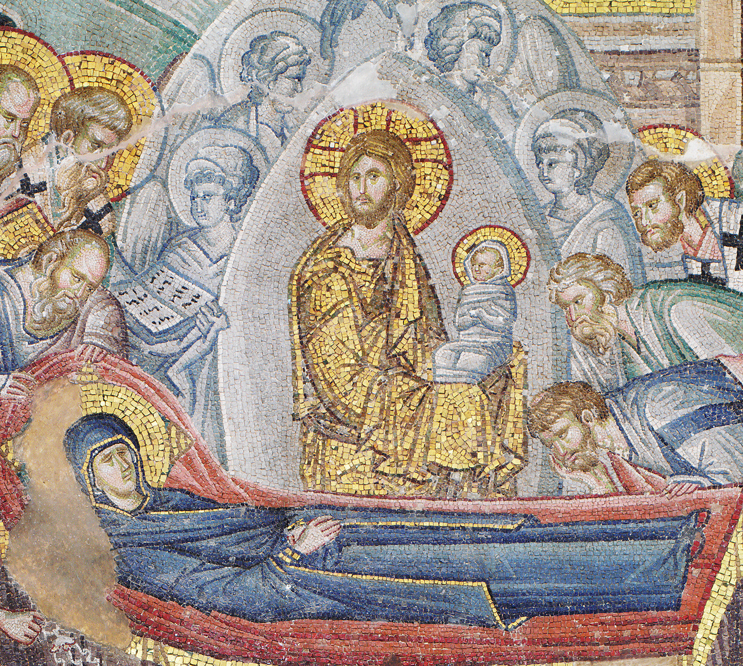 Chora Museum, Dormition of the Virgin, Christian Mosaics, Fresco Poster, Wall Hangings, Home Decor, Gift idea